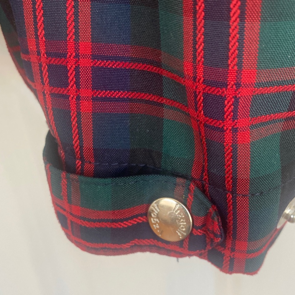 Liz Golf Plaid Half-Zip Women's Jacket - Picture 8 of 12